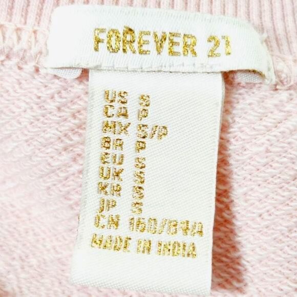 Forever 21 cold shoulder sweatshirt Size small pink - Picture 5 of 6